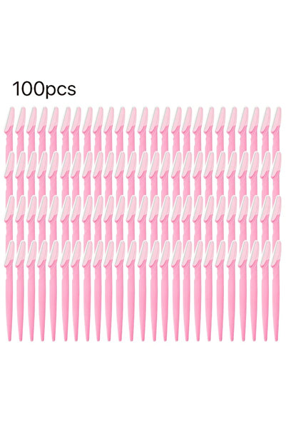 Choice4 C514-وردي، 100 قطعة، ماكينة حلاقة وشحذ حواجب محمولة، لإزالة شعر الحوا...