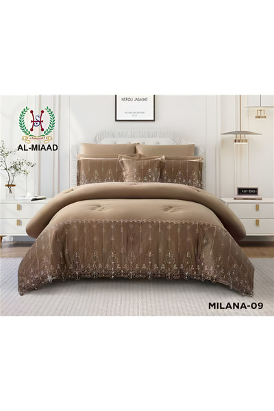 Red Rose Milana Luxury Lace Duvet (7 Pieces) - Double Size - 240*260