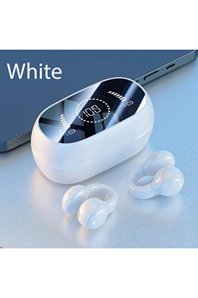 Choice1 سماعات أذن لاسلكية جديدة بيضاء موديل 2025 M47، مزودة بتقنية بلوتوث، ق...