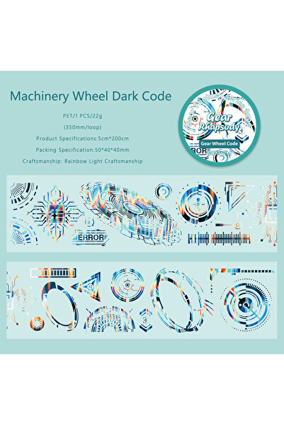 Choice1 ملصقات XieLunAnMa من مادة PET لتزيين سجلات القصاصات، شريط لاصق مزخرف ...