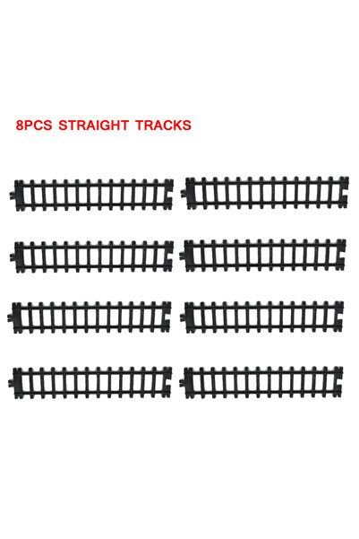choice2 8pcs straight tracks 5cm wide Rail Track Expansion Pack for Railway K...
