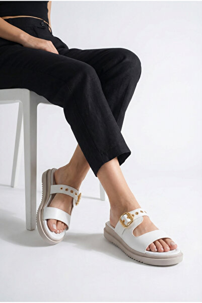 Riccon Women's Slippers 00120405 White