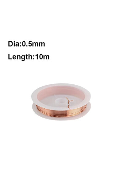 Choice3 سلك بيروكسيد عارٍ T2، قطر السلك العاري 0.5 مم × 10 م، طوله من 1 م إلى...