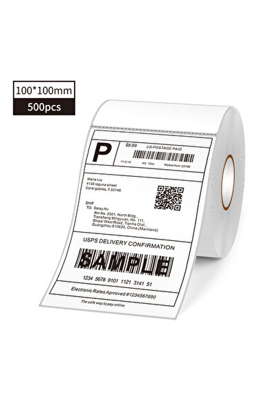 Choice3 ملصقات شحن حراري 100×100 مم، لفة، لتغليف الشحن، طابعة حراري، ورق ملصق...