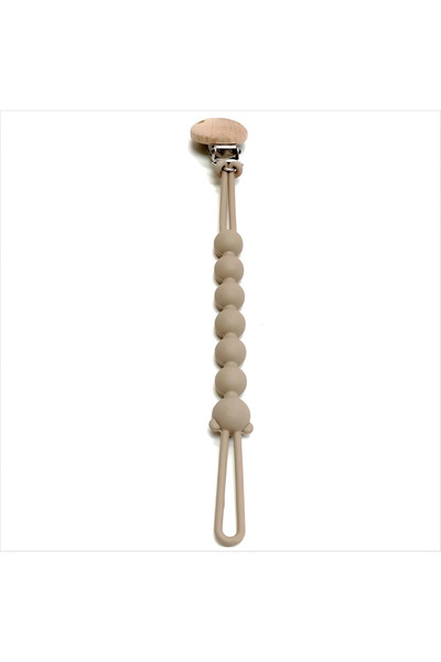 Choice5 BROWN Baby One Pacifier Chain Baby Pacifier Lanyard Food Grade Silico...