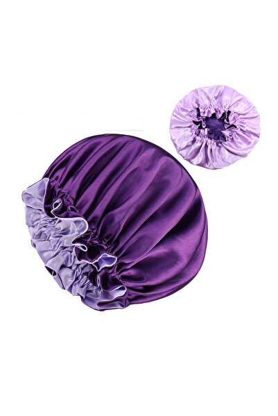 Choice4 purple 1pc Two Tone Satin Hat Silk Bonnet for Sleeping Satin Bonnets ...