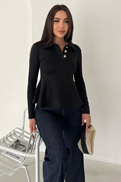 Noa&Noa Button Detailed Long Sleeve Blouse – Classy