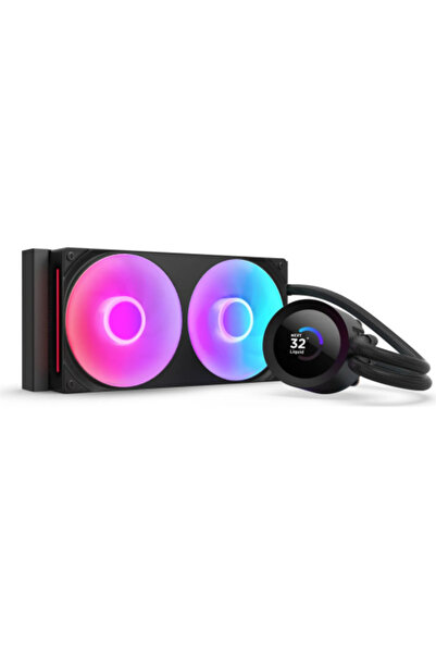 Nzxt Cooler CPU Kraken Plus 240, ARGB LED, 2 x 120 mm (Negru)