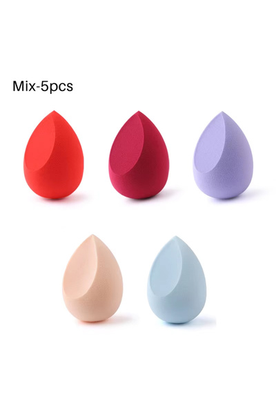 Choice7 5 قطع 20/5/1 قطعة إسفنجة مكياج كونسيلر بودرة تجميلية ناعمة إسفنجة مقص...