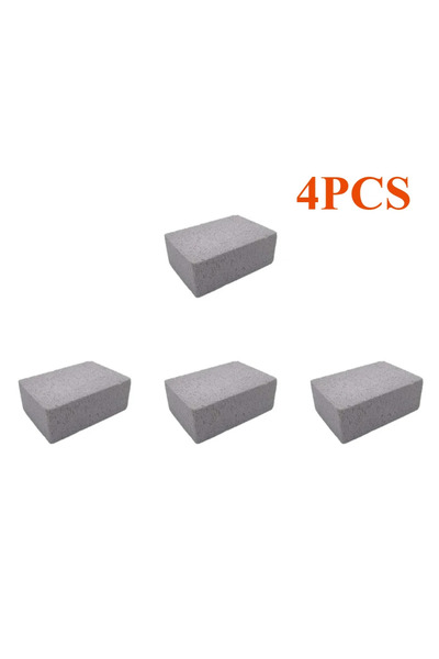 Choice1 مجموعة تنظيف طوب الشواء (4 قطع) - طوب أسود لتنظيف شواية الشواء - رفوف...