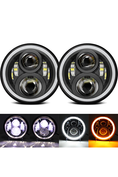 choice2 مصباح هالو أسود 50 واط لنيسان باترول Y60، هامر H1 وH2، لادا 4X4، مصبا...