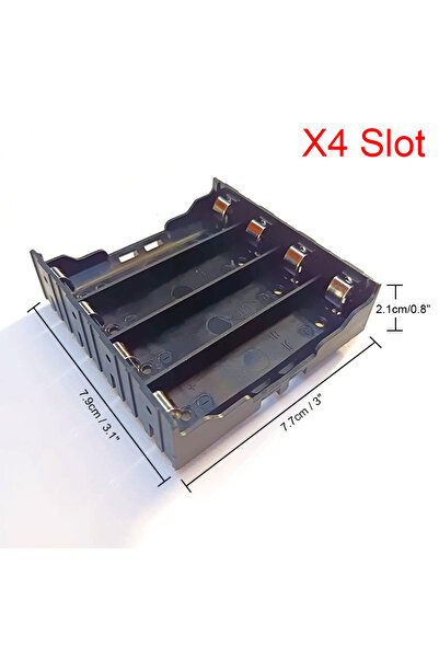 Choice1 4x slot 18650 Battery Case 1X 2X 3X 4X 18650 Battery Holder 18650 Bat...