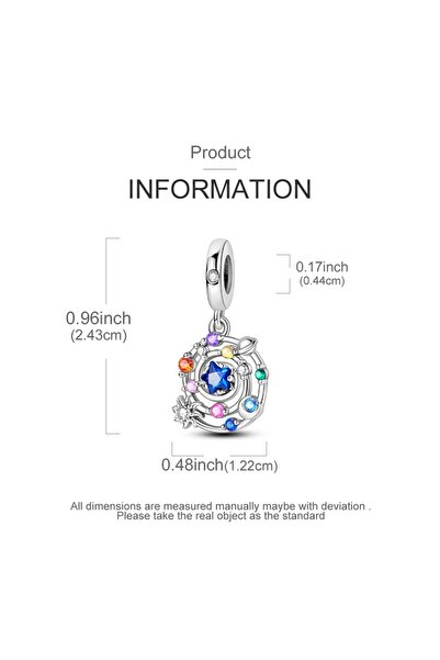 Choice5 KTC1229 925 Sterling Silver Colorful Charms Beads Pumpkin Carriage Wi...