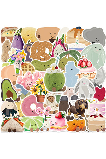 Choice ٥٠ قطعة من ملصقات الفواكه اللطيفة على شكل دمية الفول السوداني، ملصقات ...