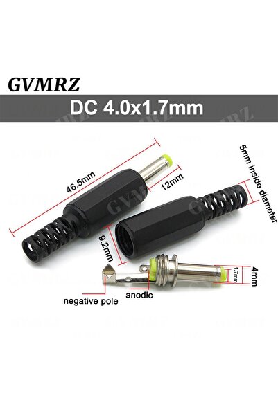 Choice14 10PCS Type 8 10PCS DC Connectors 5.5x2.1mm 3.5x1.3mm DC Power Plug M...