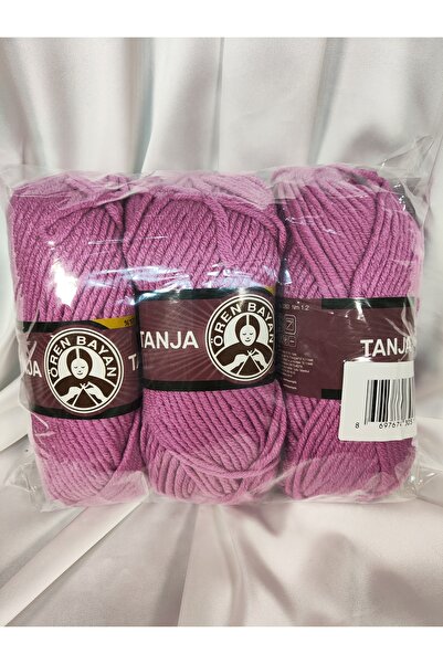 Ören Bayan TANJA Eflatun El Örgü İpi (3 Adet) - Renk: 050