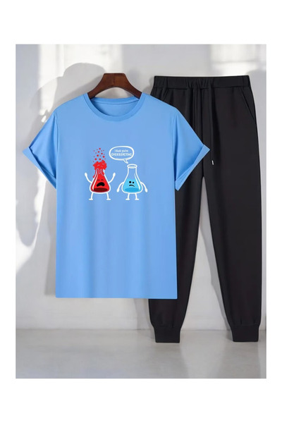 PENTHİLUS Unisex Printed Top and Bottom Set