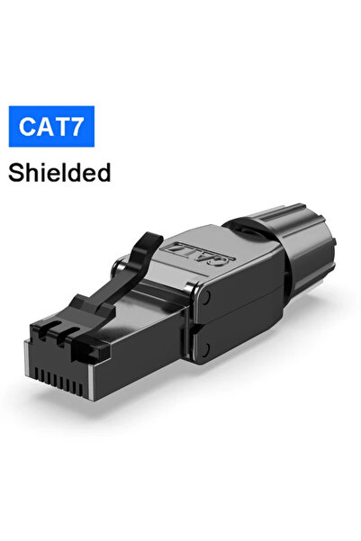 Choice1 كابل إيثرنت محمي قابل لإعادة الاستخدام من نوع CAT7 STP أسود من Natali...