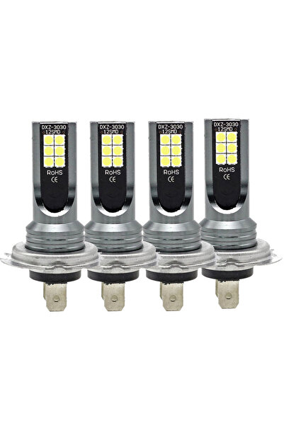 choice2 مجموعة مصابيح ضباب أمامية LED بيضاء H7 (4 قطع) أو (1/2/4 قطع) 12 فولت...