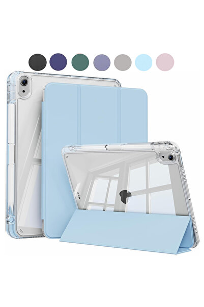 Choice86 جراب أبيض وأزرق ثلجي لجهاز iPad Air 11 (إصدار 2025) متوافق مع أجهزة ...