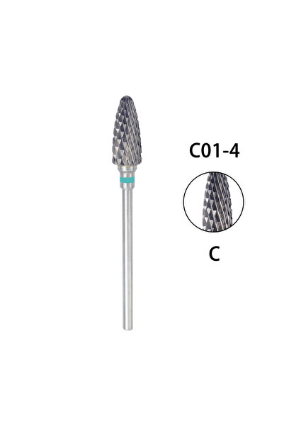 Choice3 C01-4 قطعة واحدة من رؤوس مثقاب أظافر من الكربيد لتنظيف الجلد المحيط ب...