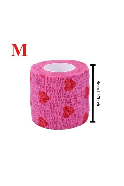 Choice8 5 سم × 4.5 م، قطعة واحدة، قلب وردي، 12/6 قطع، ضمادات لاصقة ذاتية اللص...