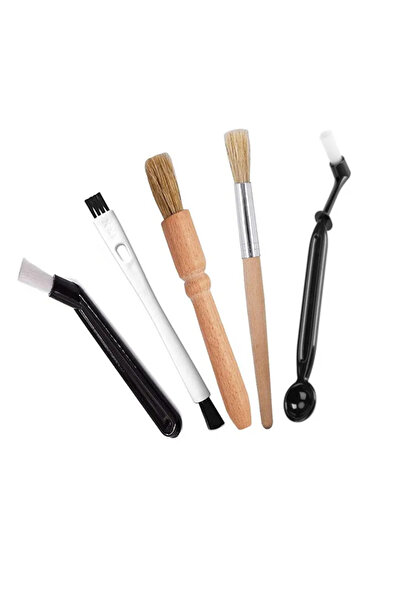 choice2 B-5pcs Coffee Brush Set Espresso Brush Kit Include Wooden Coffee Grin...