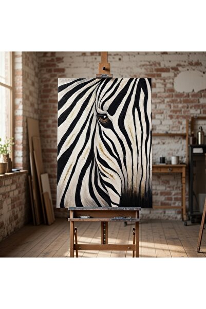 Nurşahın Resimleri El Yapımı Zebra Kanvas Tablo