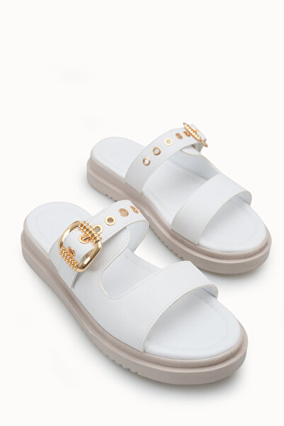 Riccon Women's Slippers 00120405 White