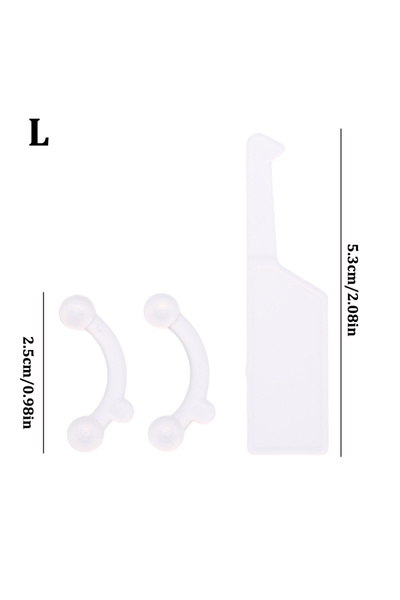 Choice3 مجموعة جيتينج إل البيضاء المكونة من 3 قطع من مشابك تجميل الأنف، أداة ...