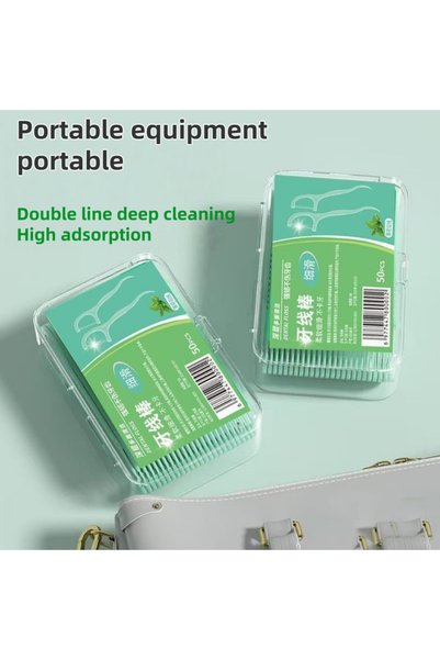 Choice 100PCS 100/150/500PCS double line dental floss, disposable portable or...