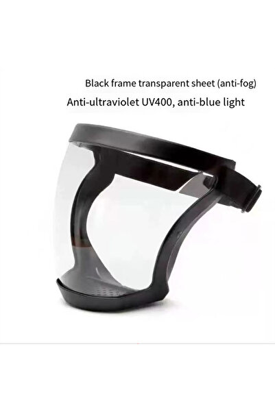 Choice6 Black Mask NoFilter Full Face Shield Mask Transparent Head Eye Safety...