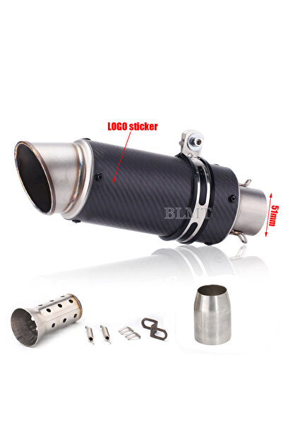 Choice1 عادم دراجة نارية عالمي A21-51 مم بقطر 51/60 مم، كاتم صوت من الفولاذ ا...