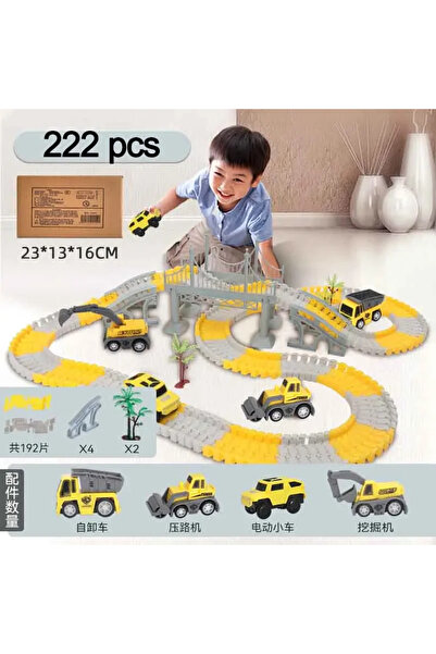 Choice4 222pcs 137-467pcs Children Electric Track Toy Car Engineering Car Kid...