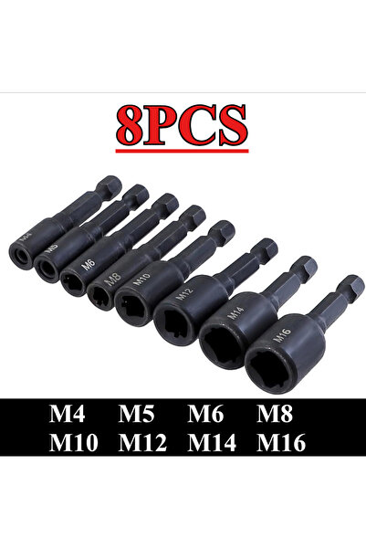 Choice4 8pcs Tap Socket 8/7/6PCS Tap Die Sket Adapter 1/4 '' Hex Shank Machin...