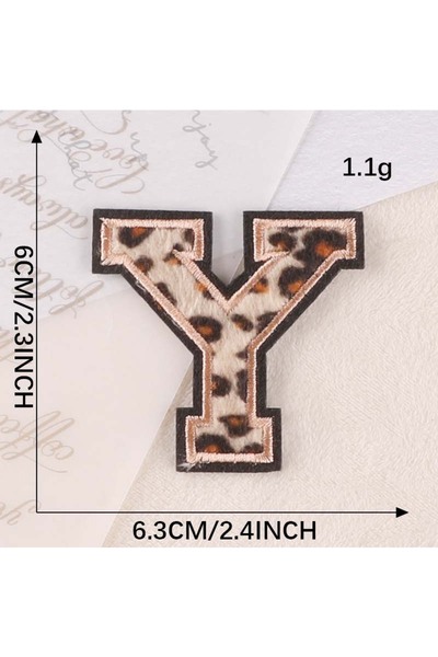 Choice6 شارات حروف الأبجدية الإنجليزية من YA إلى Z، ملصقات تطريز بنقشة مطبوع ...