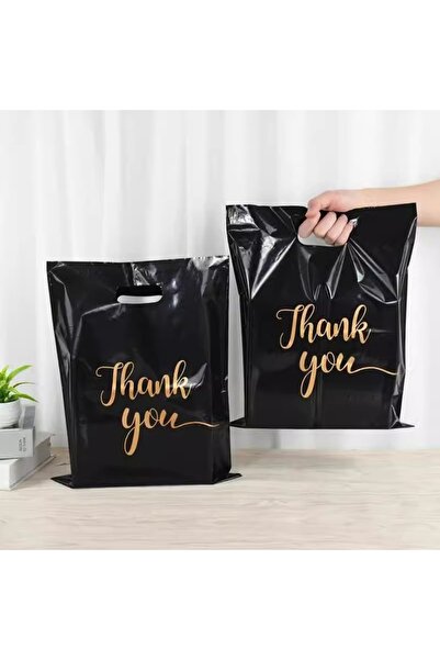 Choice5 100pcs black 20x25CM 10/50/100Pcs Thank You Gift Bags Plastic Wedding...