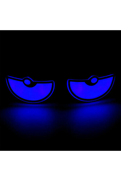 Choice1 مصباحان LED أزرقان من نوع B للدراجات النارية، على شكل عين شيطانية، نص...
