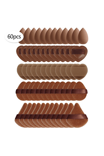 choice2 ٦٠ قطعة من إسفنجات المكياج الصغيرة ١٥/٣٠/٦٠ سم، إسفنجة بودرة تجميلية ...