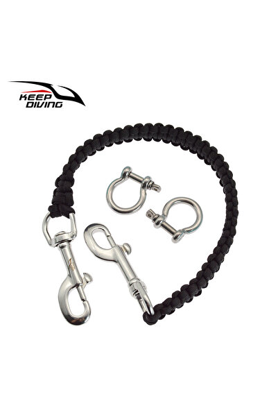 Choice15 01B أسود، قطعة واحدة، مقبض حامل كاميرا غوص، حبل تعليق، حبل منسوج مضي...