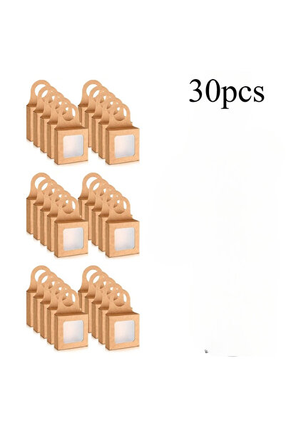 Choice4 16 × 3 × 9 سم، 30 قطعة من علب زجاجات النبيذ المصنوعة من ورق كرافت بني...