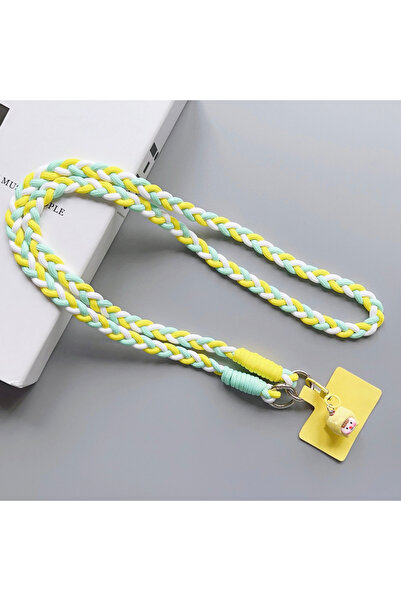 Choice9 حبل تعليق للهاتف المحمول بتصميم كرتوني إبداعي من بوليستر /النايلون، أ...