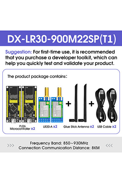 Choice6 LR30 868 915Mhz T1 DX-LR30 RF lora Module SX1262 chip Wireless Module...