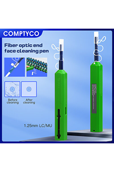 Choice3 قلم تنظيف الألياف الضوئية COMPTYCO SC/FC/ST/E2000 أخضر (LC) قطعة واحد...