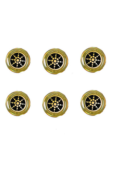 Choice4 ملصقات ذهبية 6 قطع لحجب الإشعاع الكهرومغناطيسي، لحماية الصحة والسلامة...