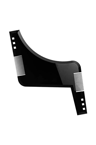 choice2 مسطرة سوداء قطعة واحدة لتشكيل لحية الرجال، قالب تصفيف وتقليم، مشط، أد...