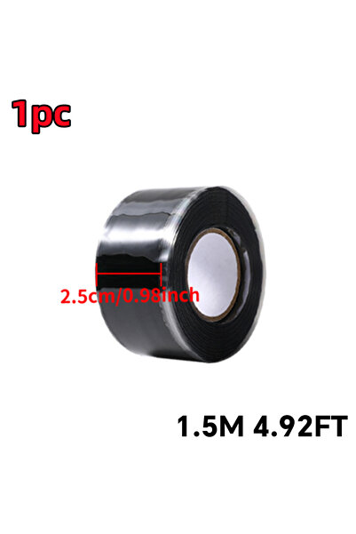 Choice3 شريط إصلاح سيليكون أسود مقاوم للماء عالي الأداء، لاصق ذاتي اللصق، مقا...