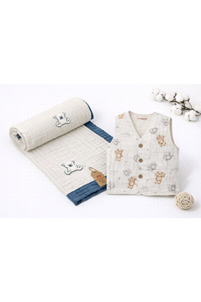 Beberotti Müslin bebek Yelek