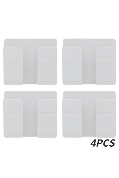 choice2 4 قطع - حامل هاتف جداري أبيض، 4 قطع، أسود وأبيض، حامل هاتف محمول جدار...