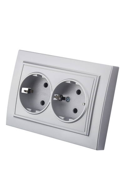 choice2 EU 2 Socket With Ground Blue With Ground Paint Plastic Classic Electr...